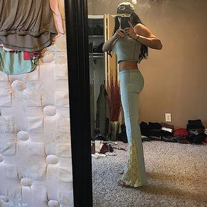 COPY - J Lo Zip Up Lace Flares (Rare)